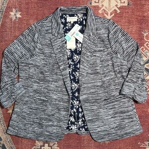 SKIES ARE BLUE Curvy Asa Knit Blazer NWT Size 1X
